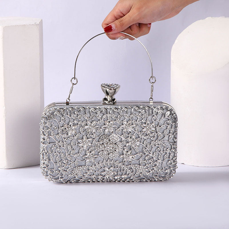 New Dinner Bag Women's Handbag With Diamonds Banquet Clutch