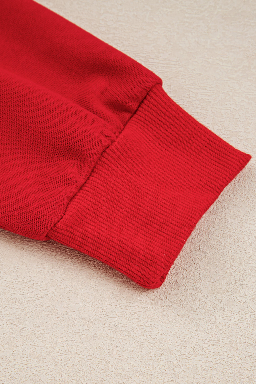 Fiery Red Varsity Stripe Detail Drop Shoulder Pullover Mini Skort Set