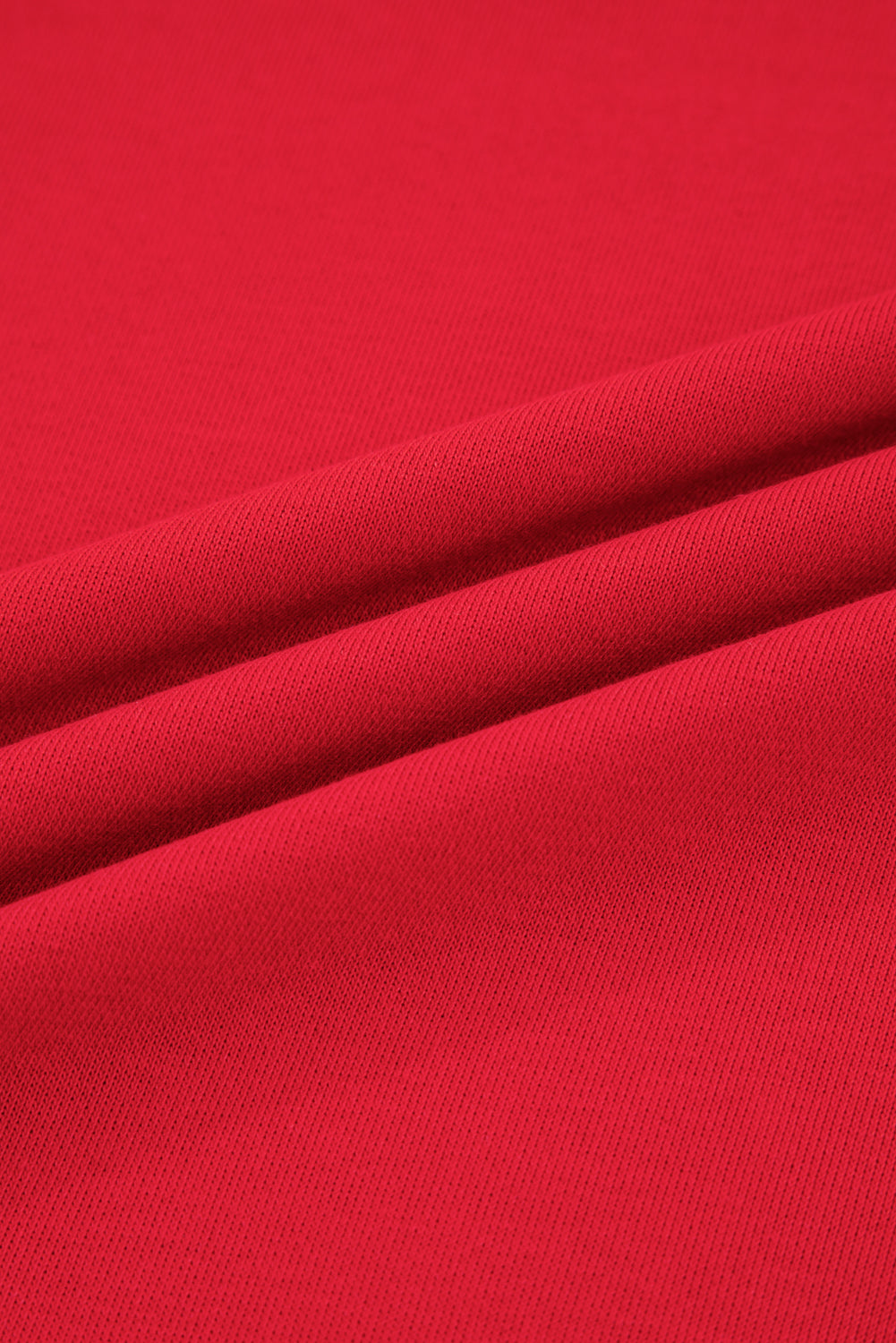 Fiery Red Varsity Stripe Detail Drop Shoulder Pullover Mini Skort Set