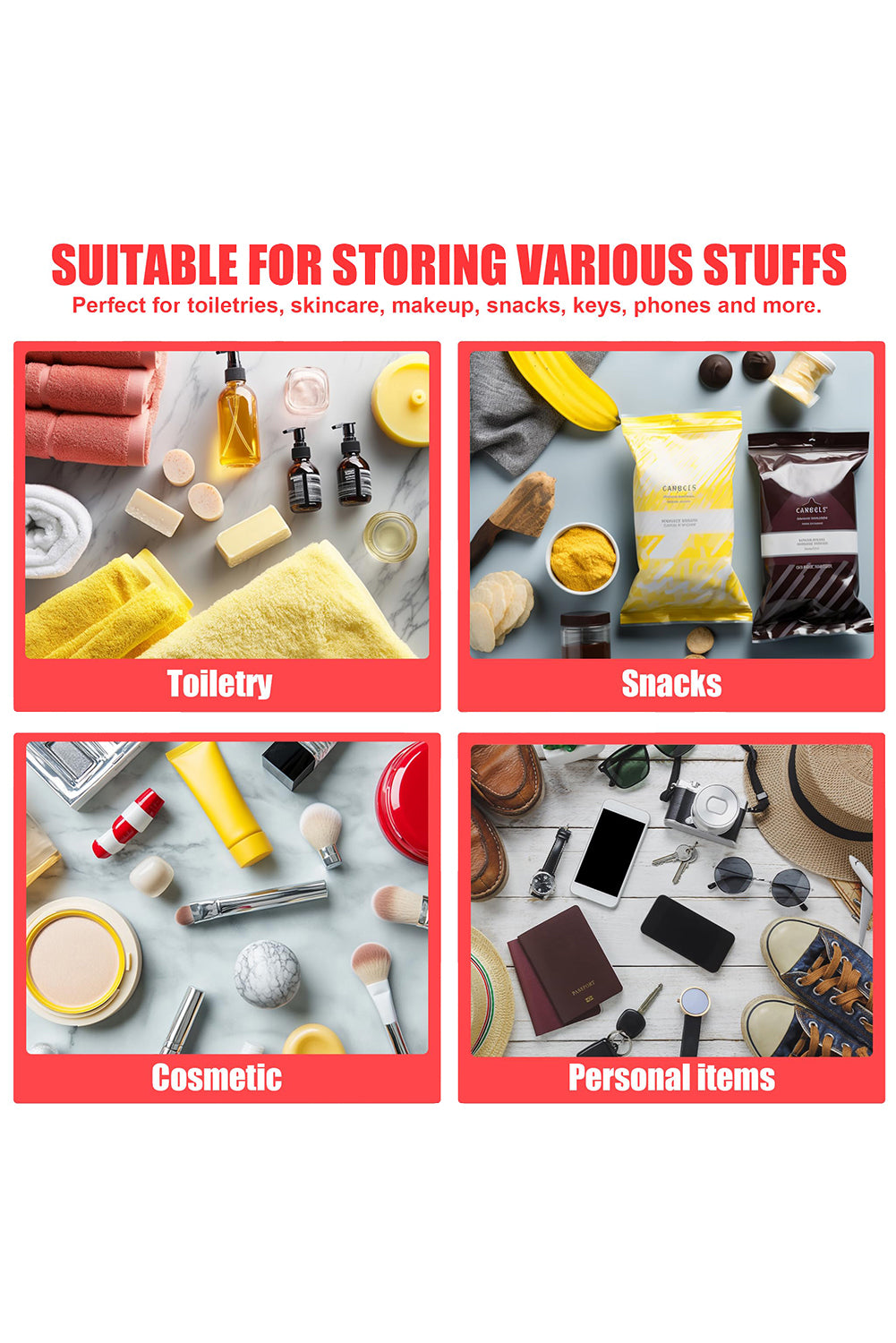 Black Dance Chenille Letter Zipper Varsity Clear Makeup Bag